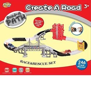 Create A Road Race and Rescue Set (267 Pieces)